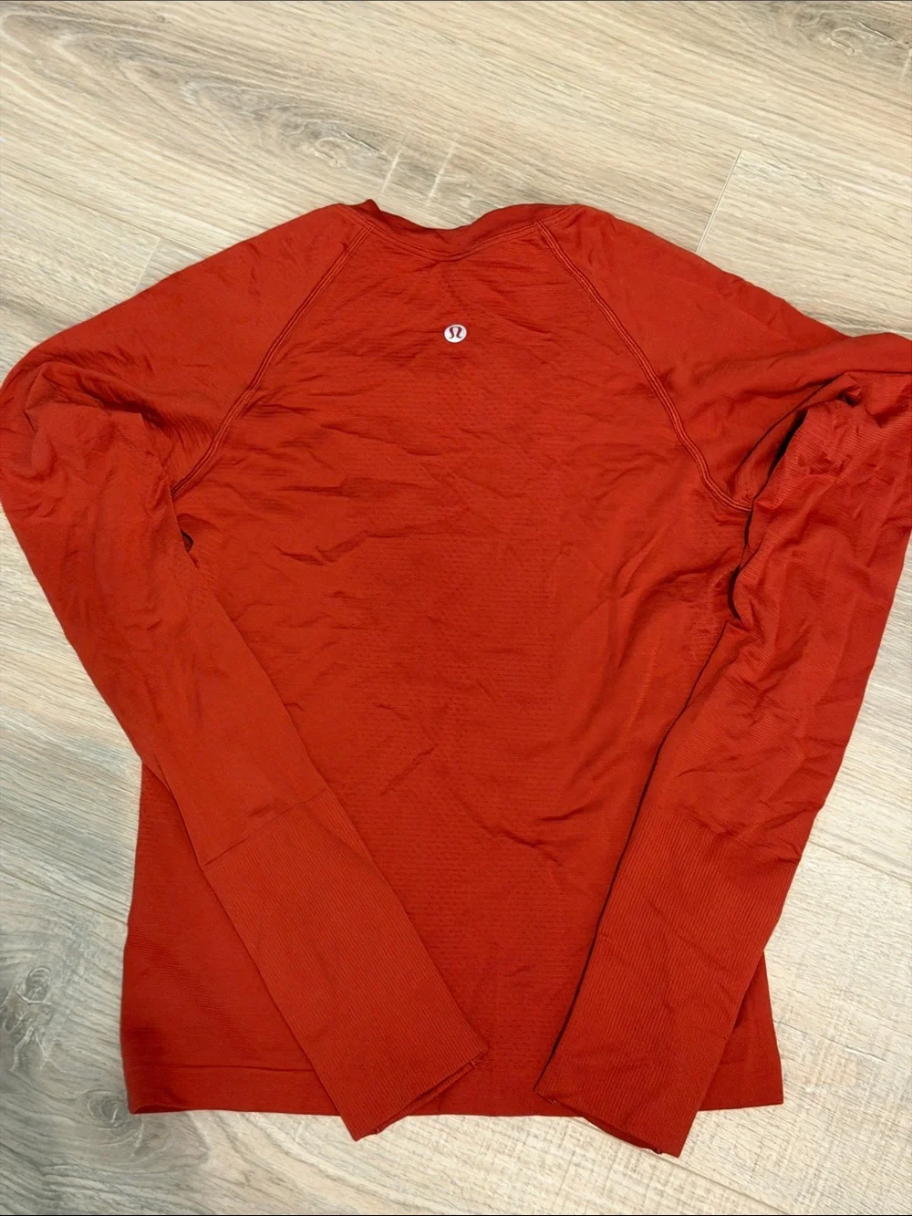lululemon athletica Long Sleeve Crew Top - Rust
